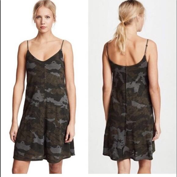 ATM Camo Tank lined Slip Dress Size XS - Picture 3 of 7
